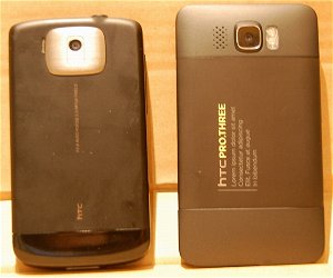 HTC Touch Pro2 (left), HTC Leo (right)