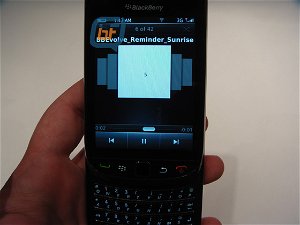 BlackBerry Bold 9800 media player