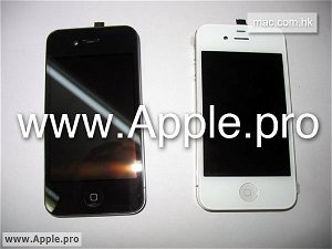 white iphone vs black iphone 4. White iPhone 4g side-by-side