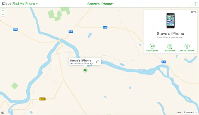 find my iphone offline last known location